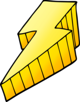 cartoon doodle decorative lightning bolt png