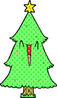 cartoon christmas tree png