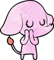 éléphant de dessin animé mignon png