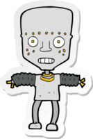 pegatina de un robot de dibujos animados png