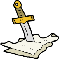 cartoon dagger in maps png