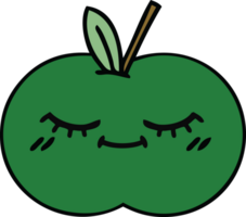 cute cartoon of a juicy apple png