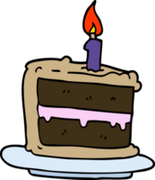 cartoon doodle birthday cake png