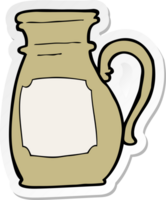 sticker of a cartoon jug png