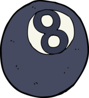 cartoon eight ball png