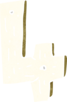 cartone animato di legno numero png