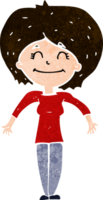 cartoon woman shrugging shoulders png