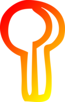 warm gradient line drawing of a cartoon keyhole png