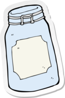 sticker of a cartoon jar png