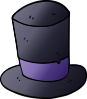 cartoon doodle top hat png