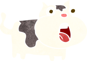 cartoon shocked cat png