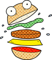 cartoon amazing burger png