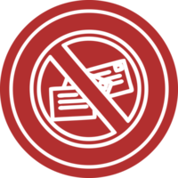 no mail circular icon png