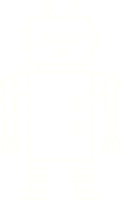 disegno del gesso del robot png