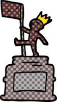 estátua de monumento de doodle de desenho animado png