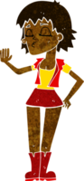 chica genial de dibujos animados png