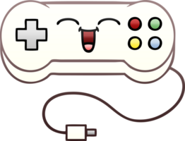 gradient shaded cartoon game controller png