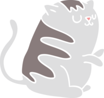 quirky hand drawn cartoon cat png