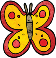 dessin animé doodle énorme papillon png