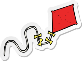 sticker of a cartoon kite png