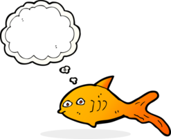 cartoon fish with thought bubble png