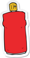 sticker of a cartoon spray can png