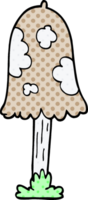 champignon de griffonnage de dessin animé png