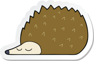 sticker of a cartoon hedgehog png