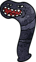 sanguessuga de monstro de doodle de desenho animado png