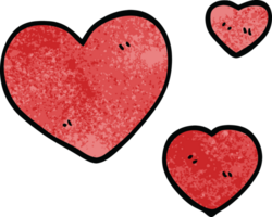 cartoon doodle love hearts png