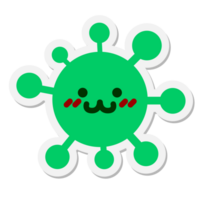 blushing animal virus sticker png