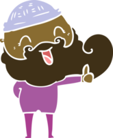 happy bearded man png