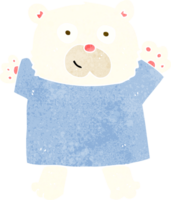 urso polar bonito dos desenhos animados png