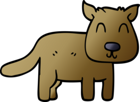 dessin animé doodle chien calme png