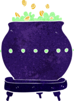 tekenfilm halloween pot png