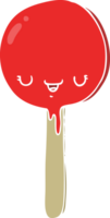 flat color style cartoon candy lollipop png