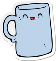 pegatina de una taza de dibujos animados png