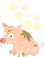 cartoon smelly pig png