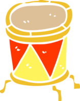 cartoon doodle drum on stand png