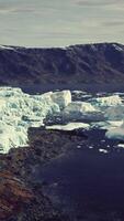 global warming effect on glacier melting in Norway video