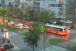 carros y tráfico foto