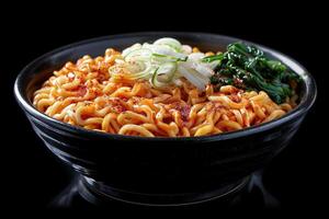 Yakisoba in the kitchen table professional advertising food photography photo