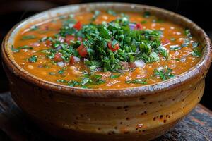 Chicken tikka curry in the kitchen table professional advertising food photography photo