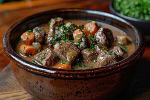 Beef Dishes of All Time in the kitchen table professional advertising food photography photo