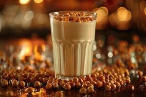 fresh glass of milk professional advertising food photography photo