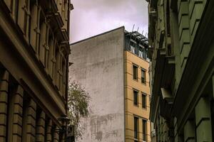 old house facades in an old town in germany photo