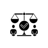 human rights concept line icon. Simple element illustration. human rights concept outline symbol design. vector