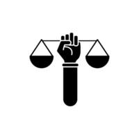 social justice concept line icon. Simple element illustration. social justice concept outline symbol design. vector