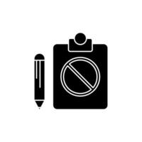 petition concept line icon. Simple element illustration. petition concept outline symbol design. vector