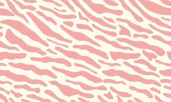 Animal seamless pattern with tiger stripes. Pink animal print. Abstract wild pattern with texture. vector